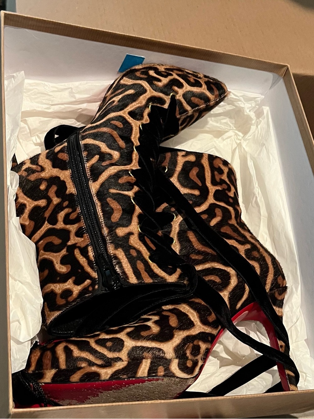 Leopard Print Ponyhair Louboutins - Picture 2 of 6